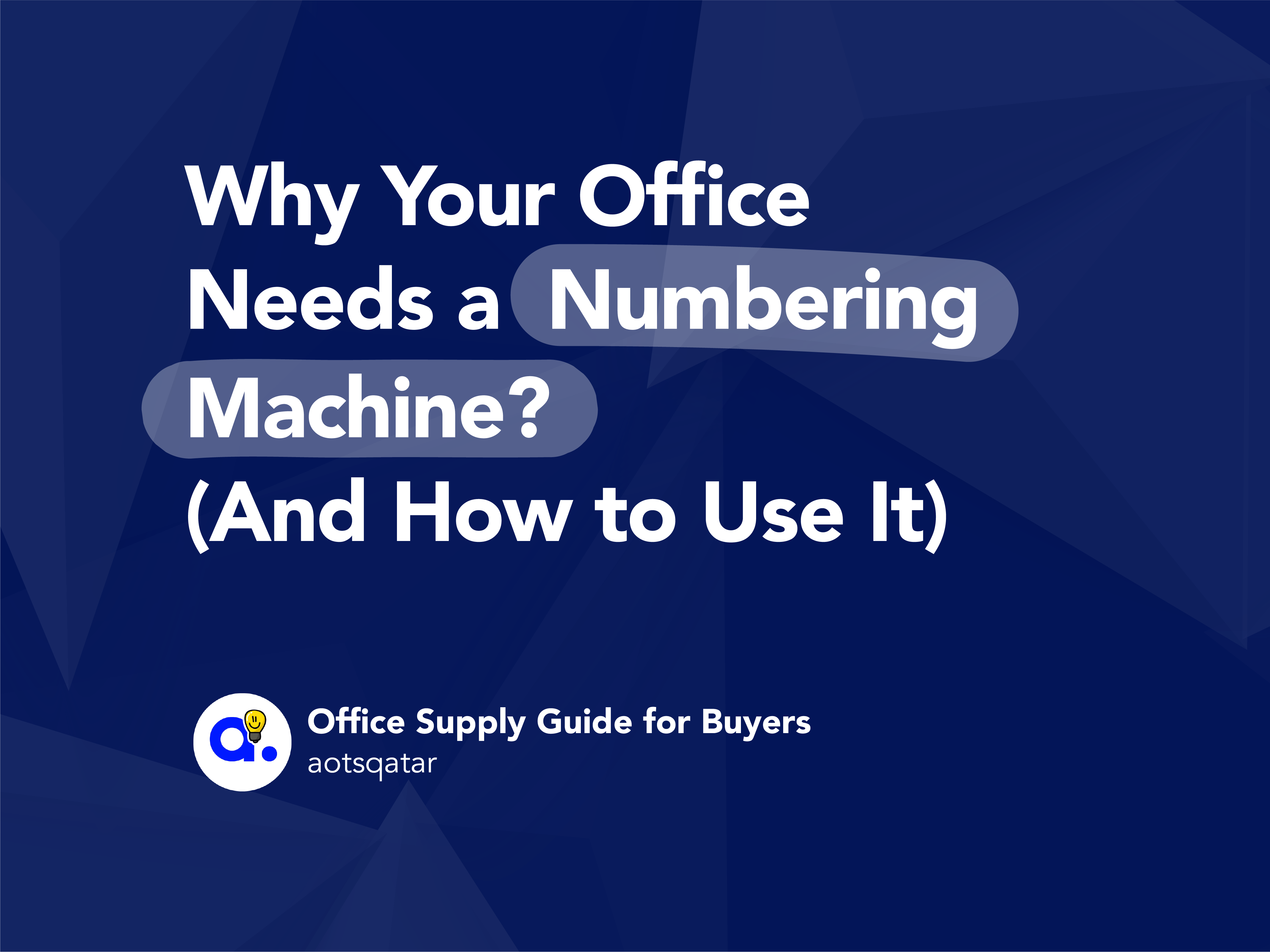 Why Every Office Needs a Numbering Machine (And How to Use It)