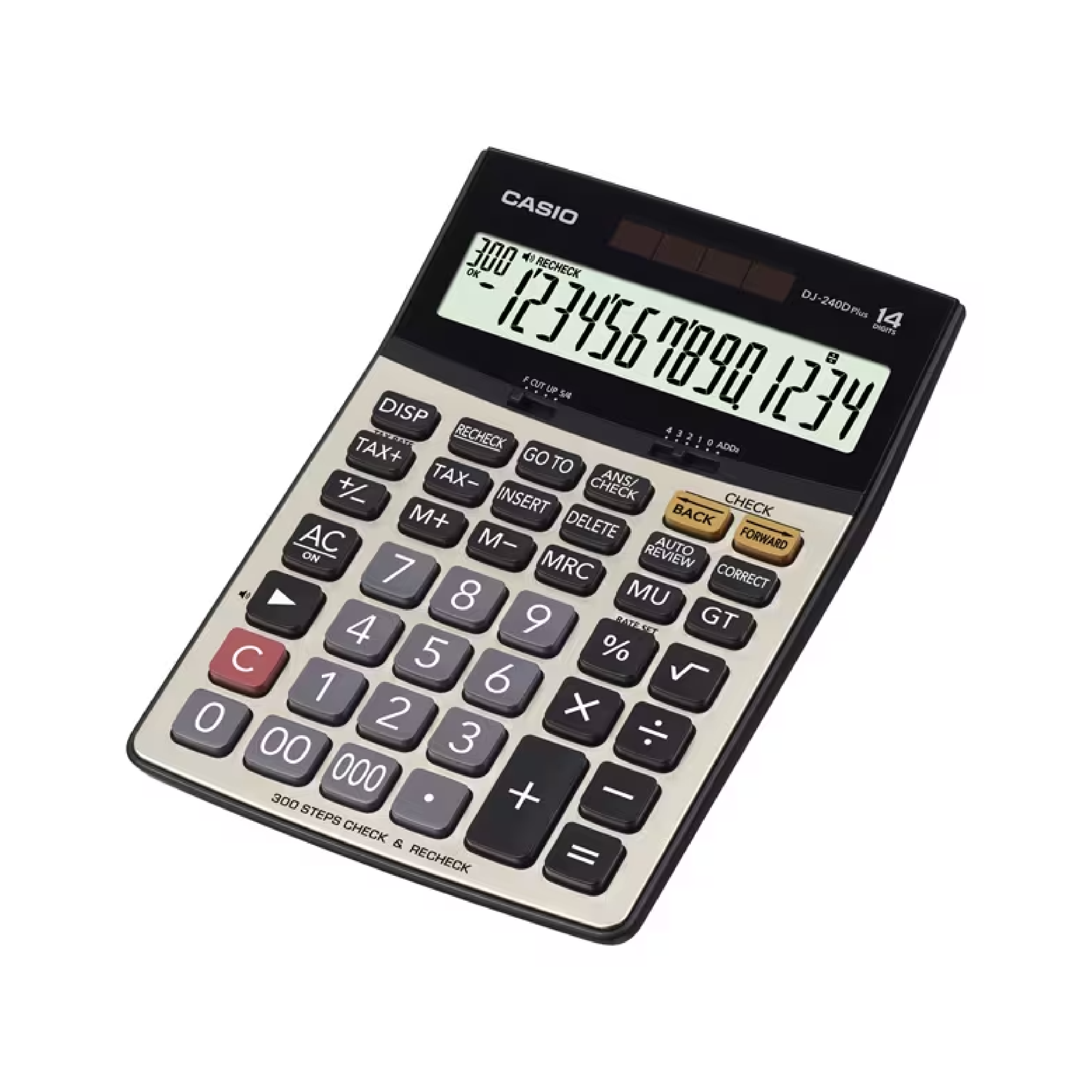 Casio 14-Digit Calculator, Desktop Type (DJ-240D Plus)
