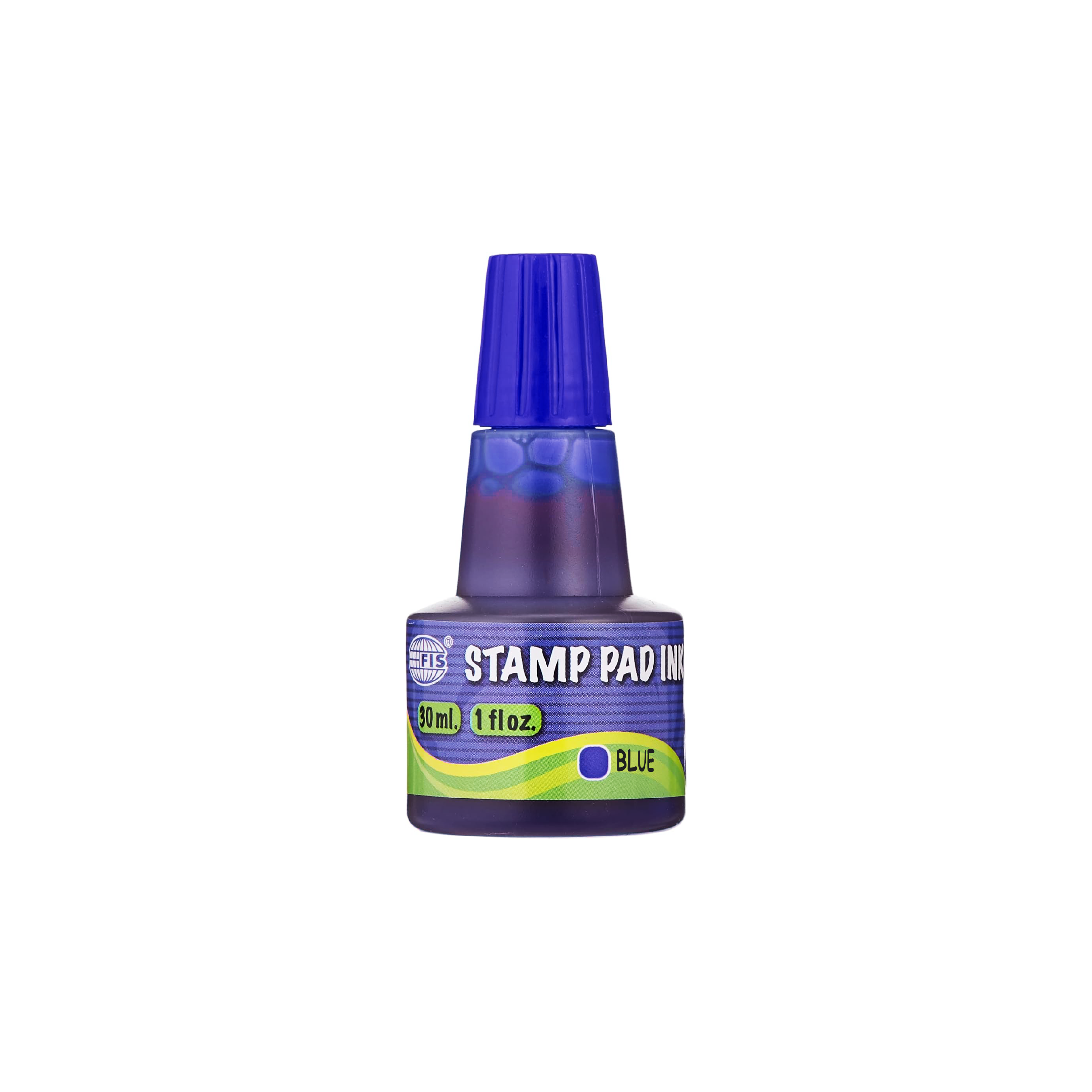 FIS Stamp Pad Ink, 30ml, Blue (FSIK030BL)