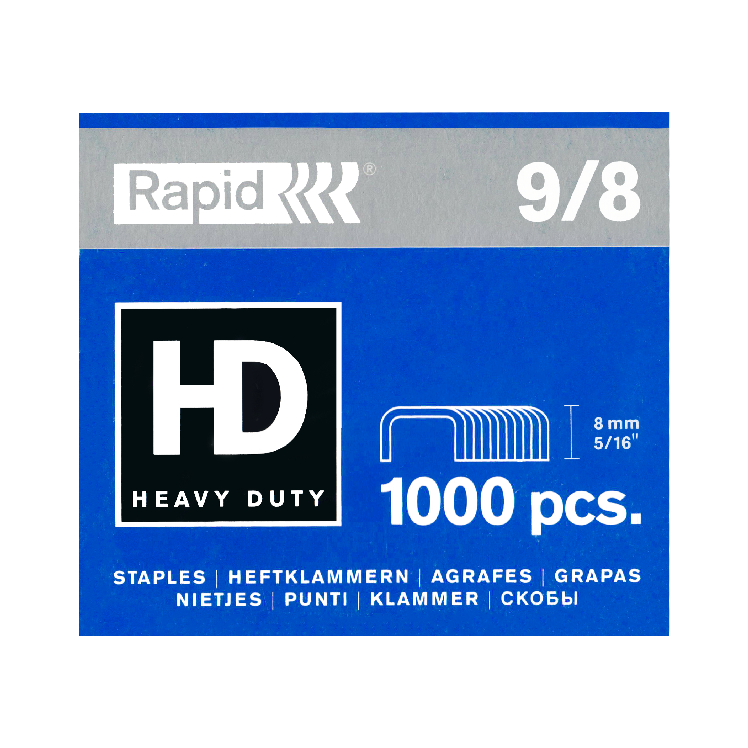 Rapid Staples, 1000/Box (No.9/8)