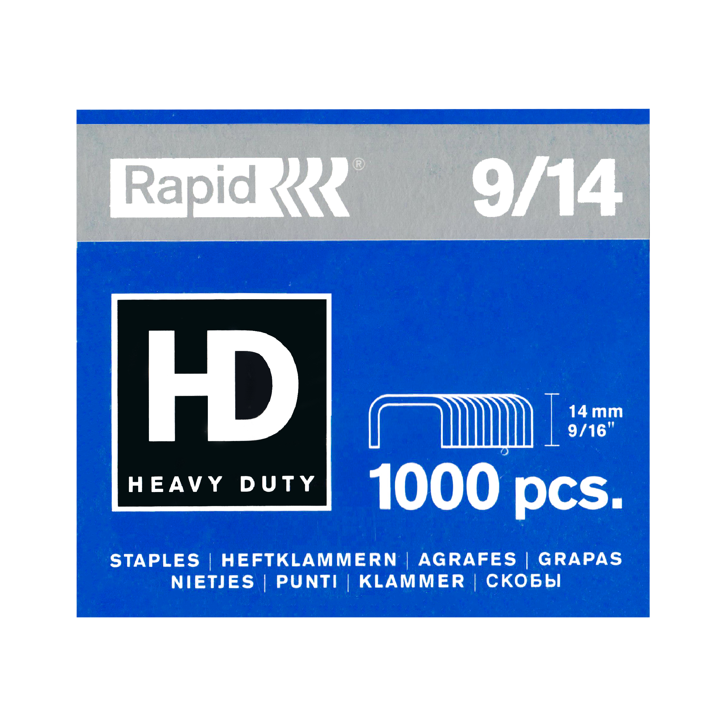 Rapid Staples, 1000/Box (No.9/14)