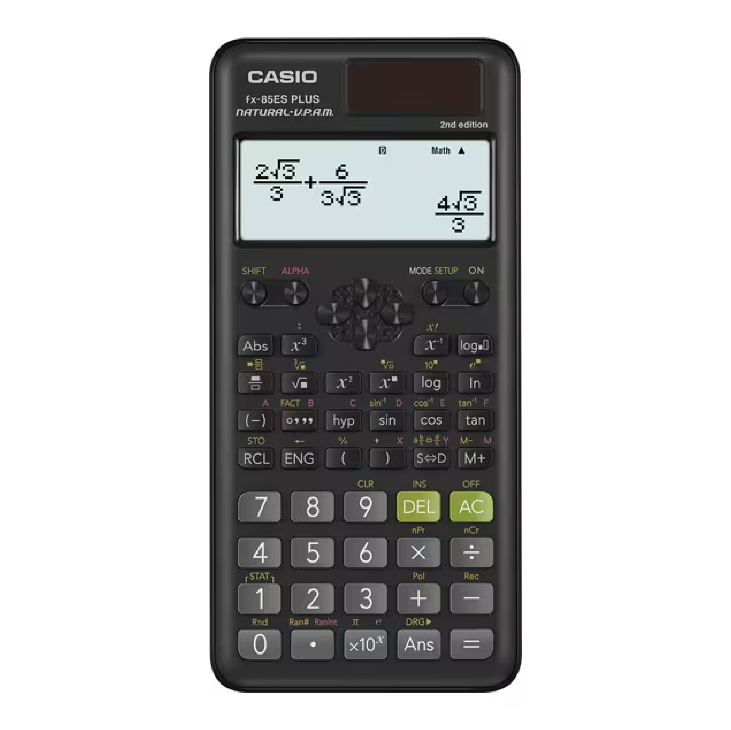 Casio Scientific Calculator, Non Programmable (fx-85ES PLUS-2)