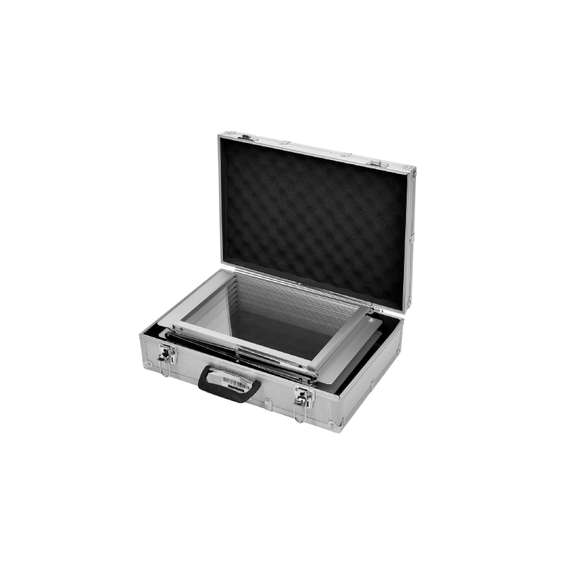 Aluminum Zig Zag Foldable Brochure Display Stand, A4 Size