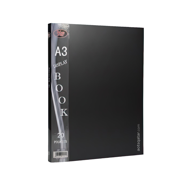 Deluxe AMT Display Clear Book, A3 Size, 20 Pockets