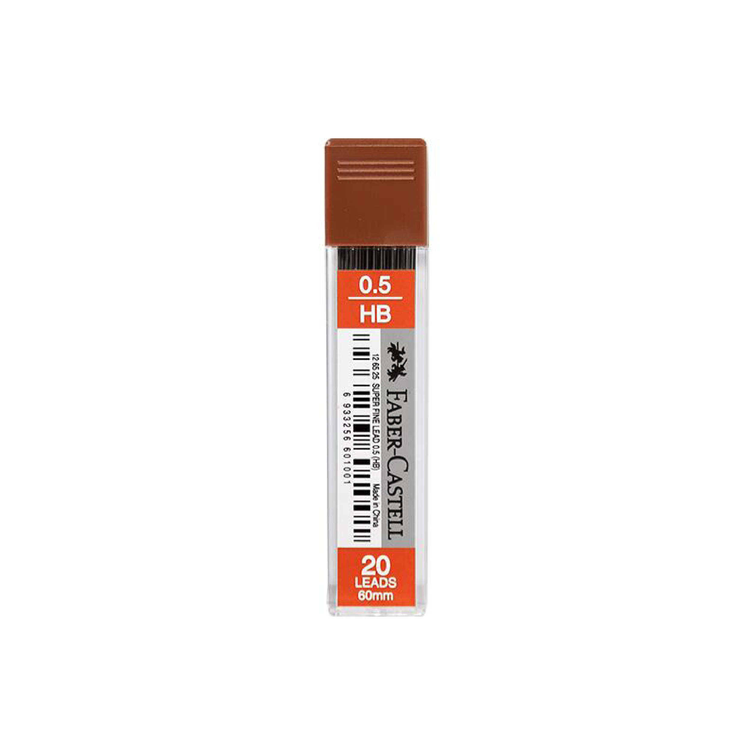 Faber-Castell Lead Refill, 0.5mm, HB, 20/Leads (12 65 25)