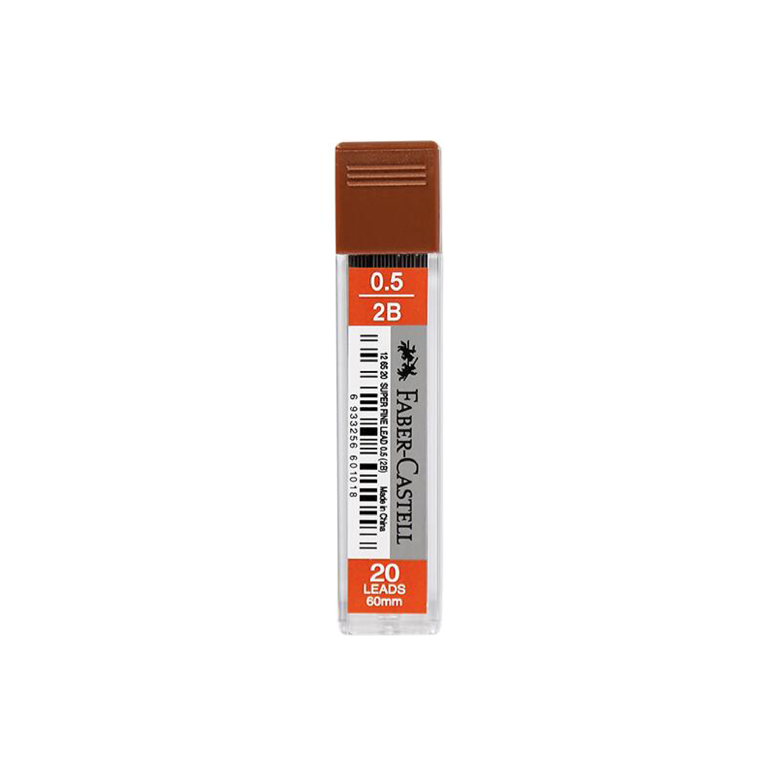 Faber-Castell Lead Refill, 0.5mm, 2B, 20/Leads (12 65 20)