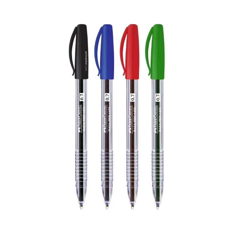 Faber-Castell 1423 Ballpoint Pen in Colors Black, Blue, Red and Green available in Pack of 50