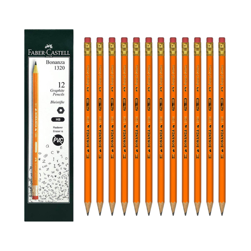 Faber-Castell Bonanza Pencil, HB, 12/Pack (1320)