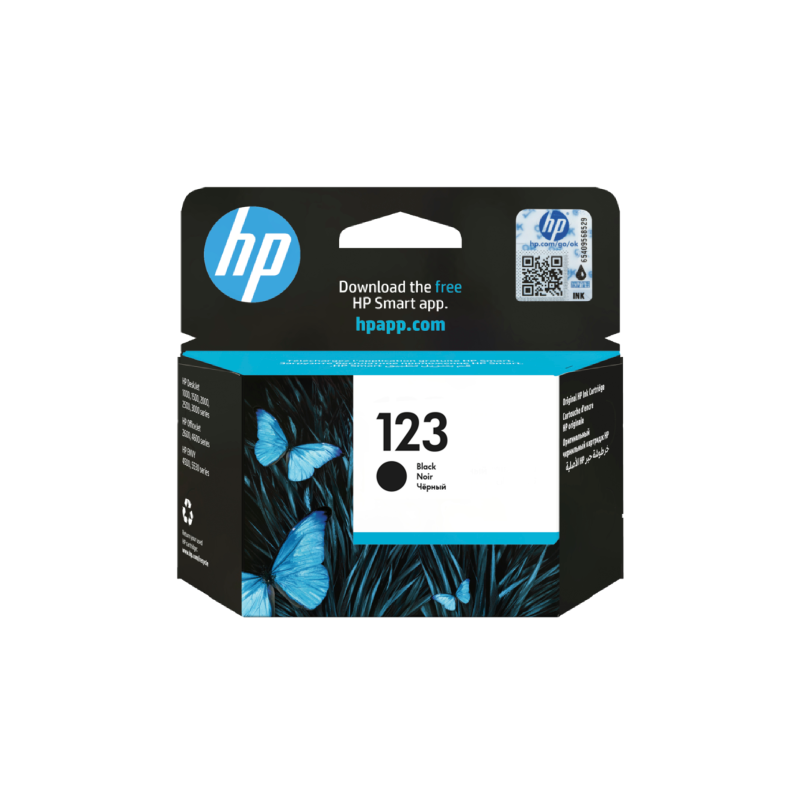 HP 123 Black Ink Cartridge (F6V17AE)