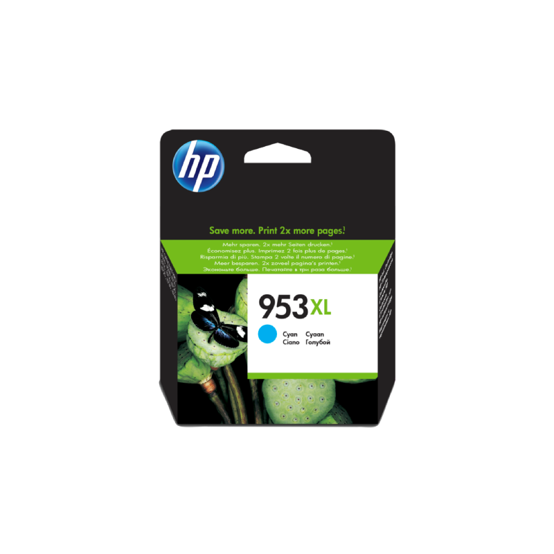HP 953XL Cyan Ink Cartridge (F6U16AE)