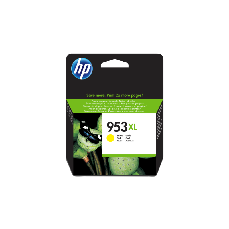 HP 953XL Yellow Ink Cartridge (F6U18AE)