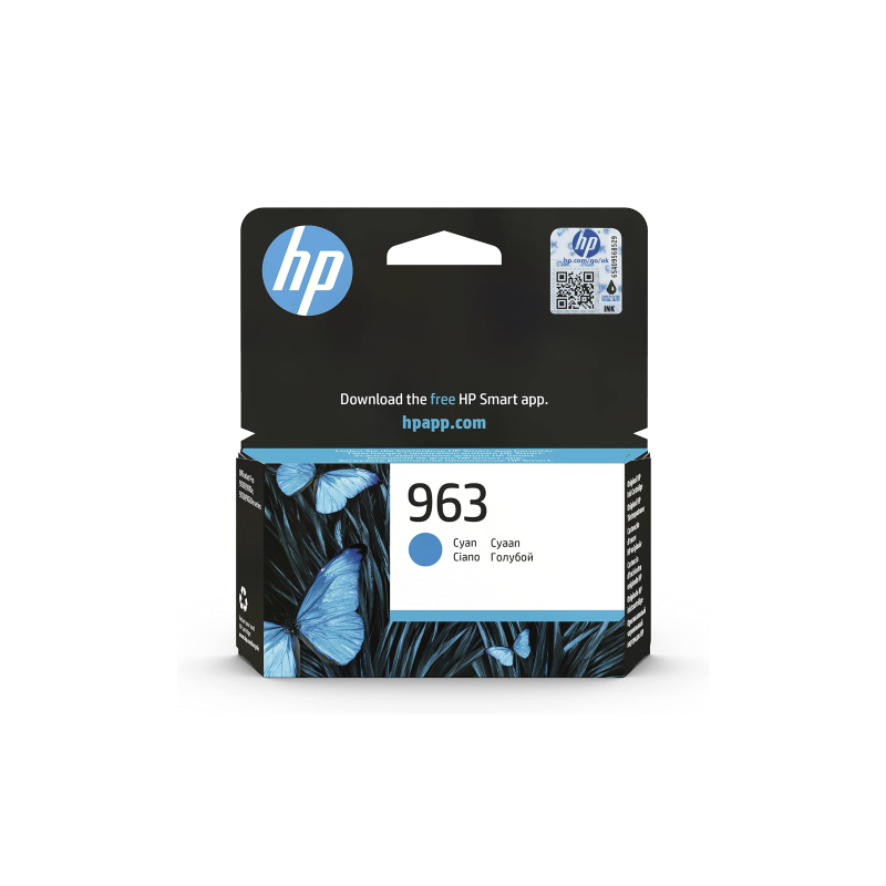 HP 963 Cyan Ink Cartridge (3JA23AE)