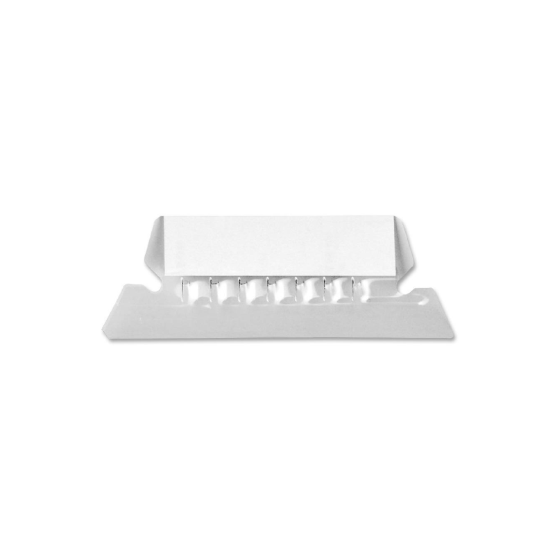 MODEST Clear Plastic Tabs with Paper Inserts for Suspension Files, 50/Pack (MS910)
