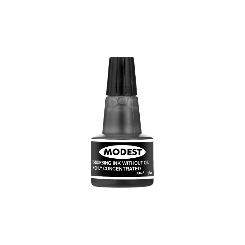 MODEST Stamp Pad Ink, 30ml, Black (INK BK)