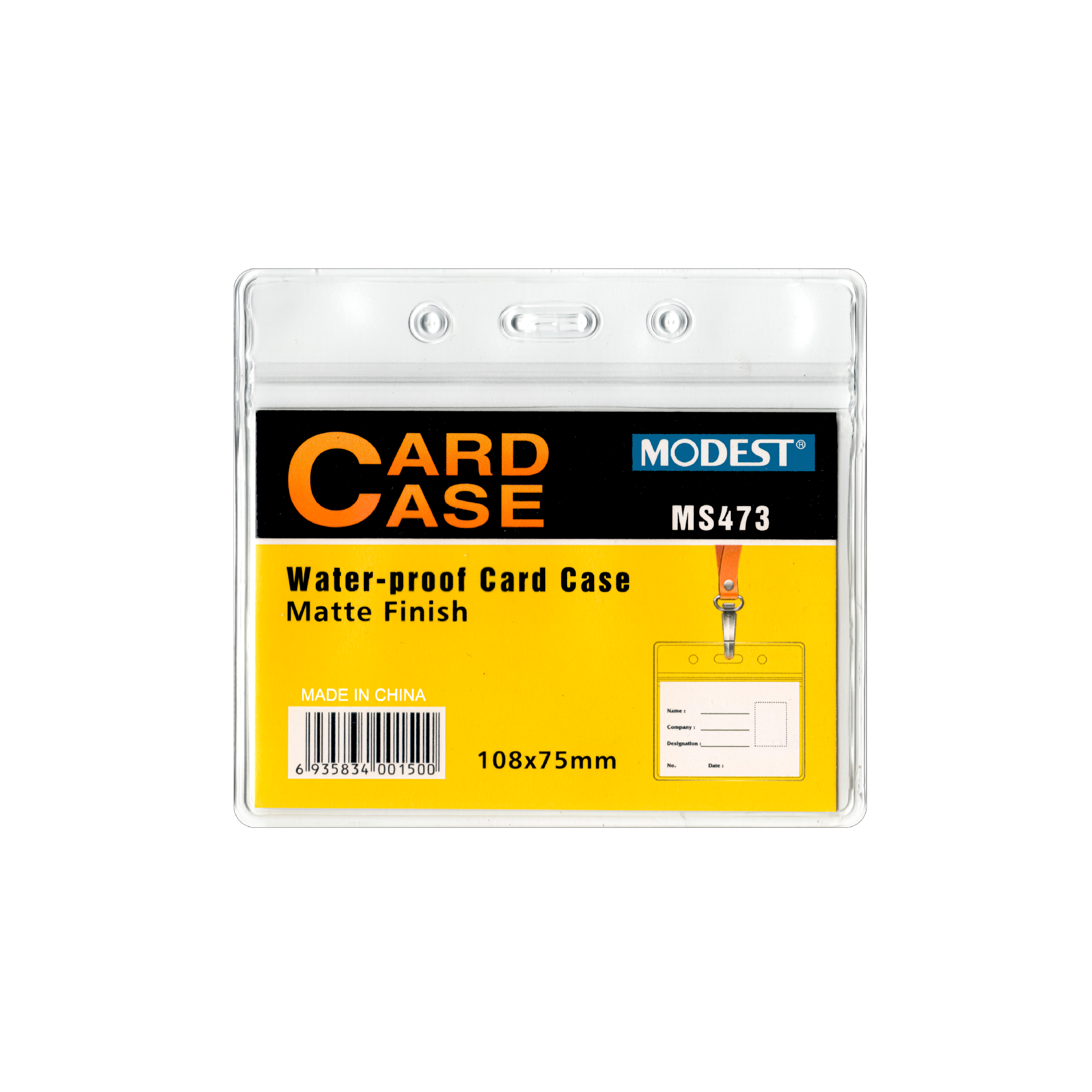 MODEST Water-Proof ID Card Case, Matte Finish, 108mm x 75mm (MS 473)