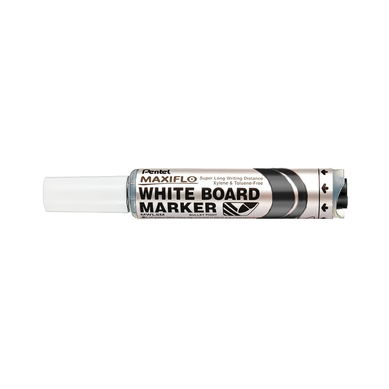 Pentel MAXIFLO Whiteboard Marker Pen, Bullet Tip (MWL5M)