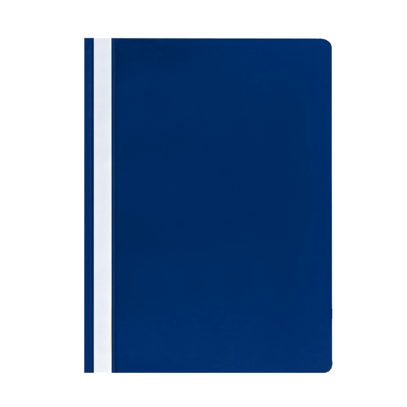Project File, Clear View, A4, Dark Blue
