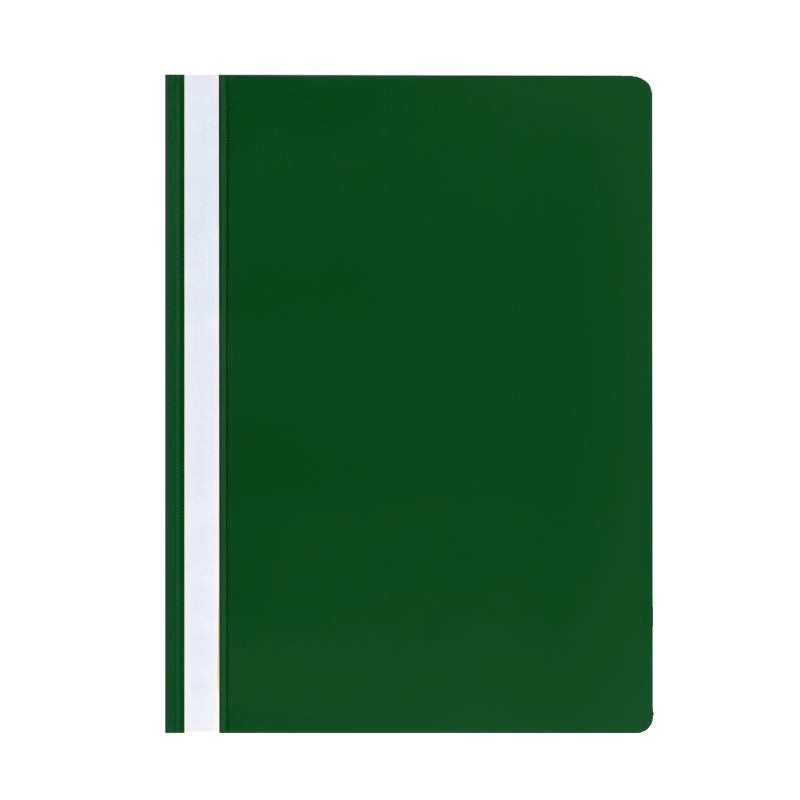 Project File, Clear View, A4, Dark Green