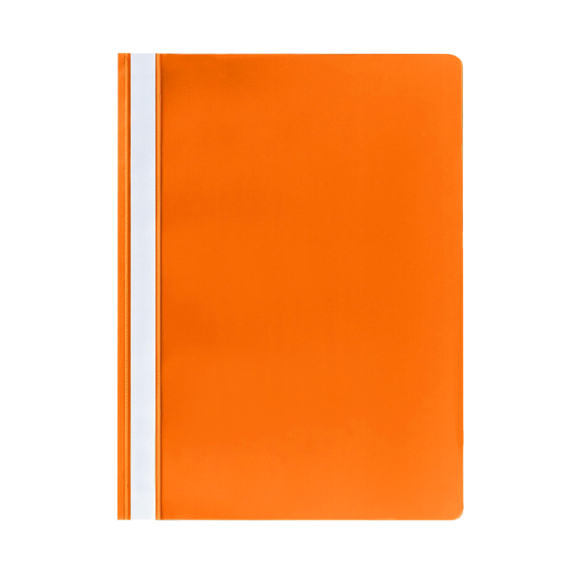 Project File, Clear View, A4, Orange