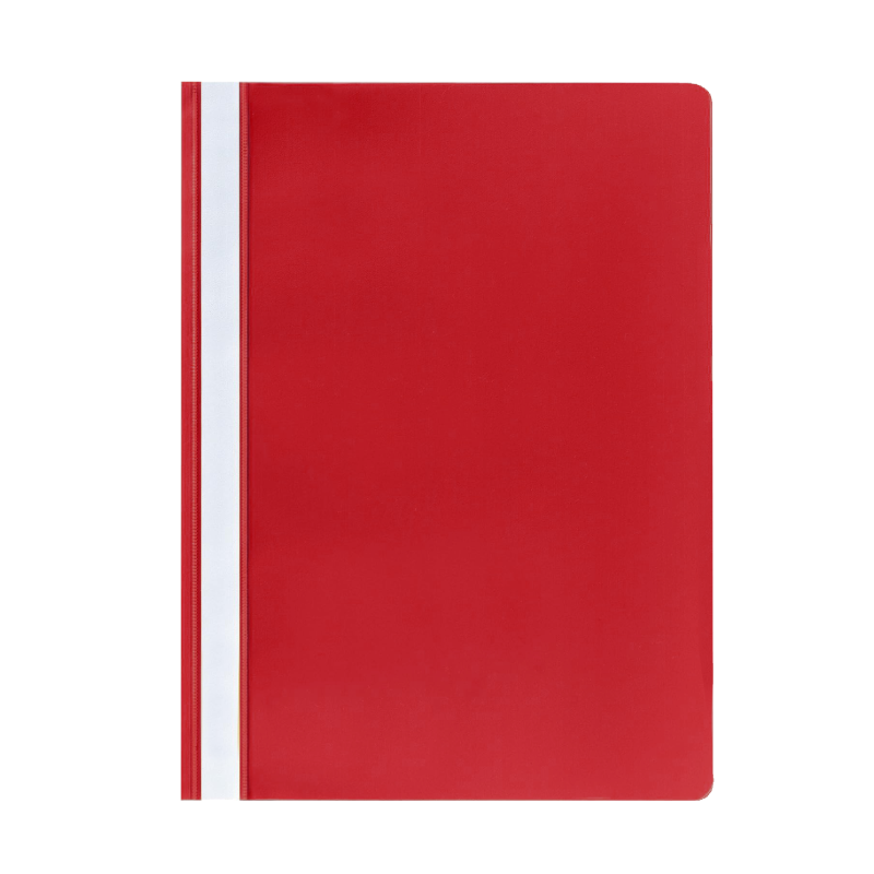 Project File, Clear View, A4, Red