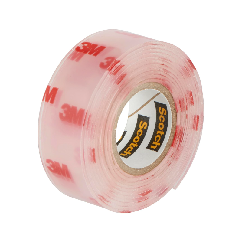 3M Scotch-FIX Double-Sided Transparent Mounting Tape, 19mm x 1.5m x 1" Core, 1Roll/Pack (4910C-1915-P)