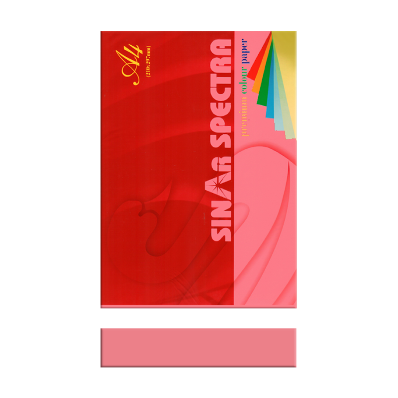 Sinar Spectra A4 Premium Color Paper, Red, 80gsm, 500Sheets/Ream (IT 250)