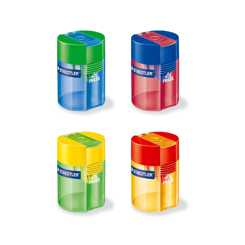 Staedtler Round Sharpener with Single Hole in Assorted Colors