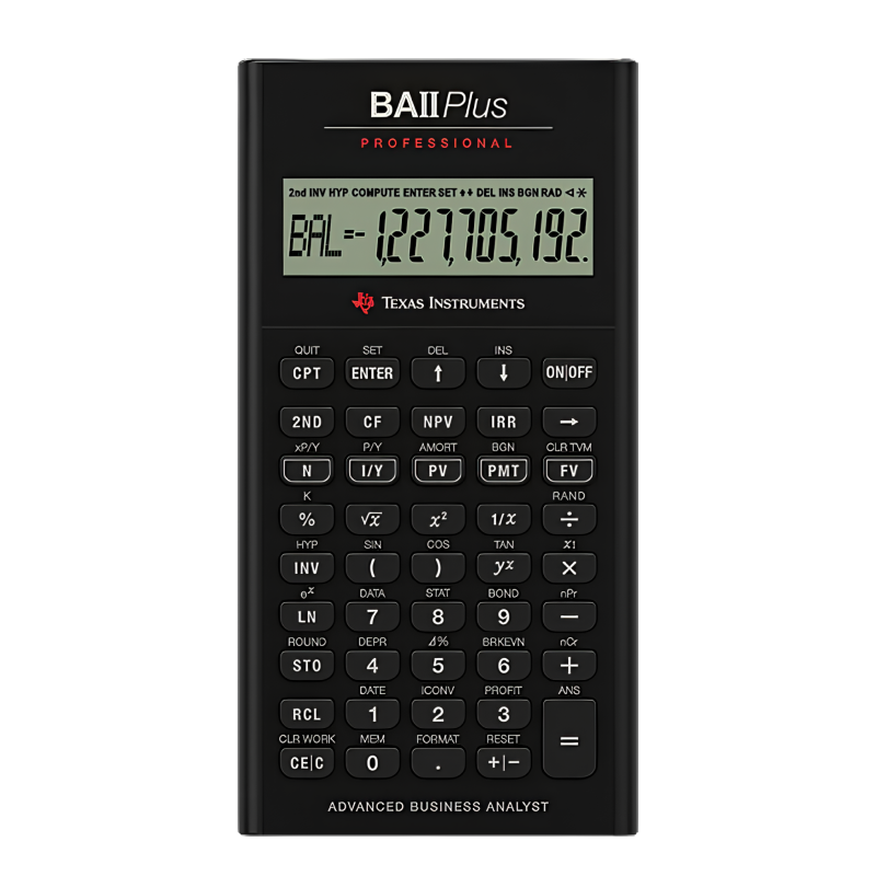 Texas Instruments Financial Calculator (BA-II-PLUS Professional)