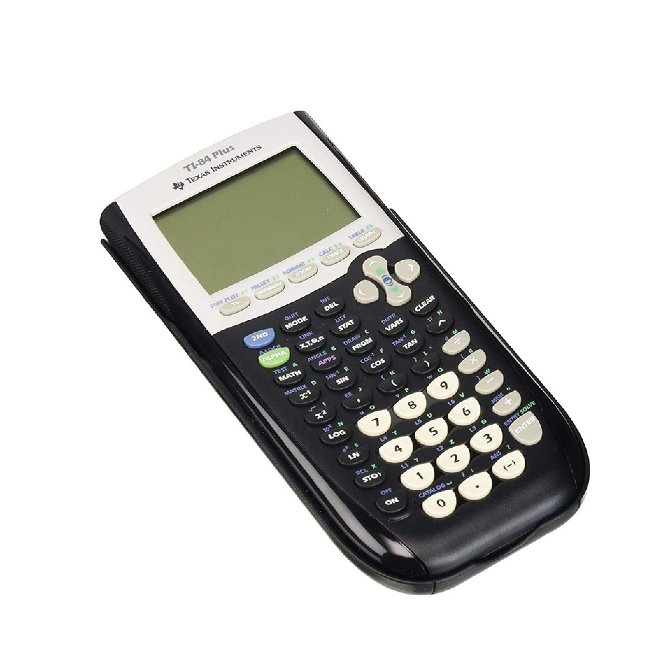 Photo of Texas Instruments Graphing Calculator TI84PLUS in Black Color, Available in Qatar.