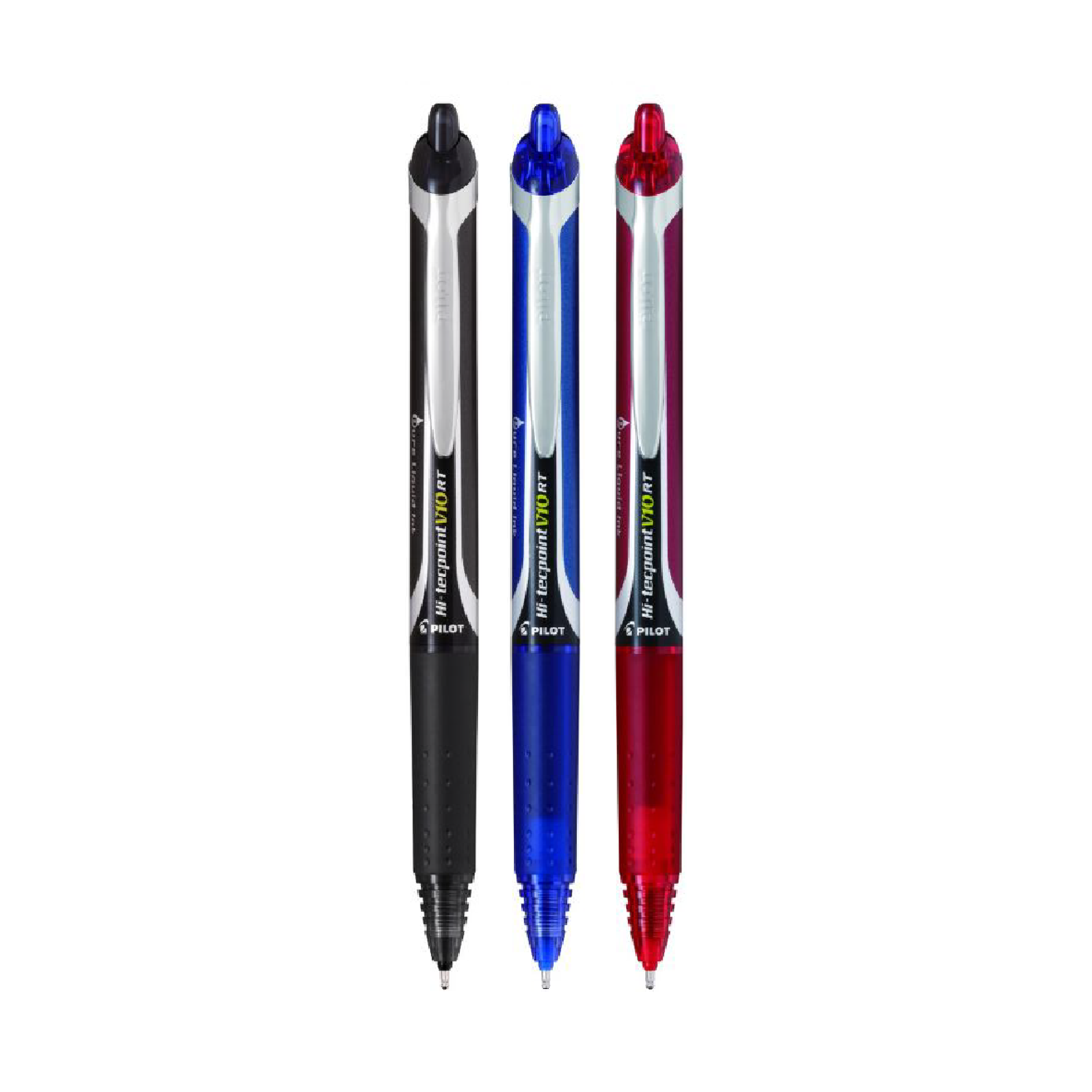 Pilot Hi-Tecpoint V10 Retractable Rollerball Pen, Medium Point, 1.0mm (BXRT-V10)