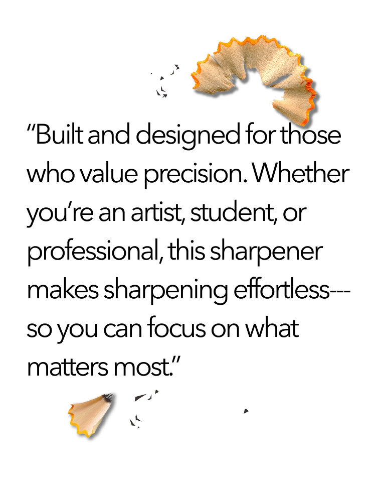 Info Text on kW Trio Electric Sharpener.