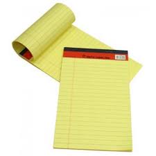 Sinarline A4 Legal Pad (Yellow)