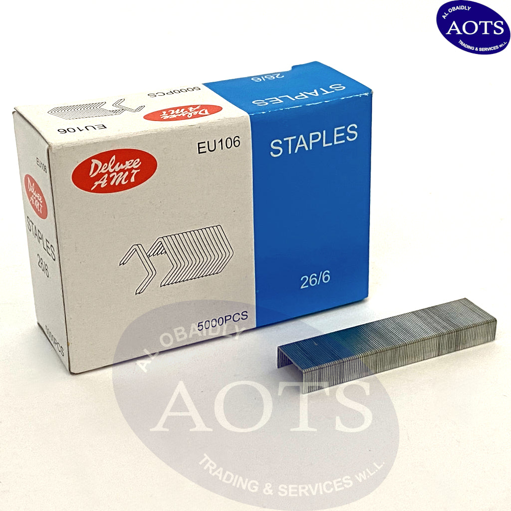 Deluxe Staple Pins - 26/6, 5000pins/box