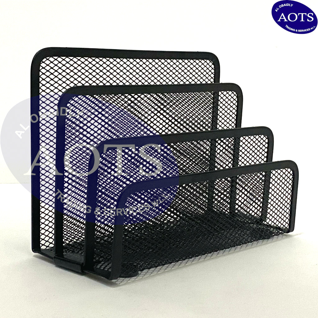 Letter Holder Metal Black