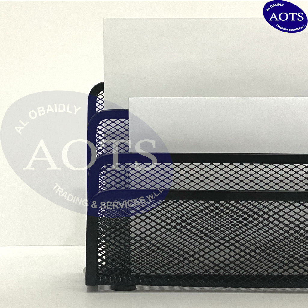 Letter Holder Metal Black