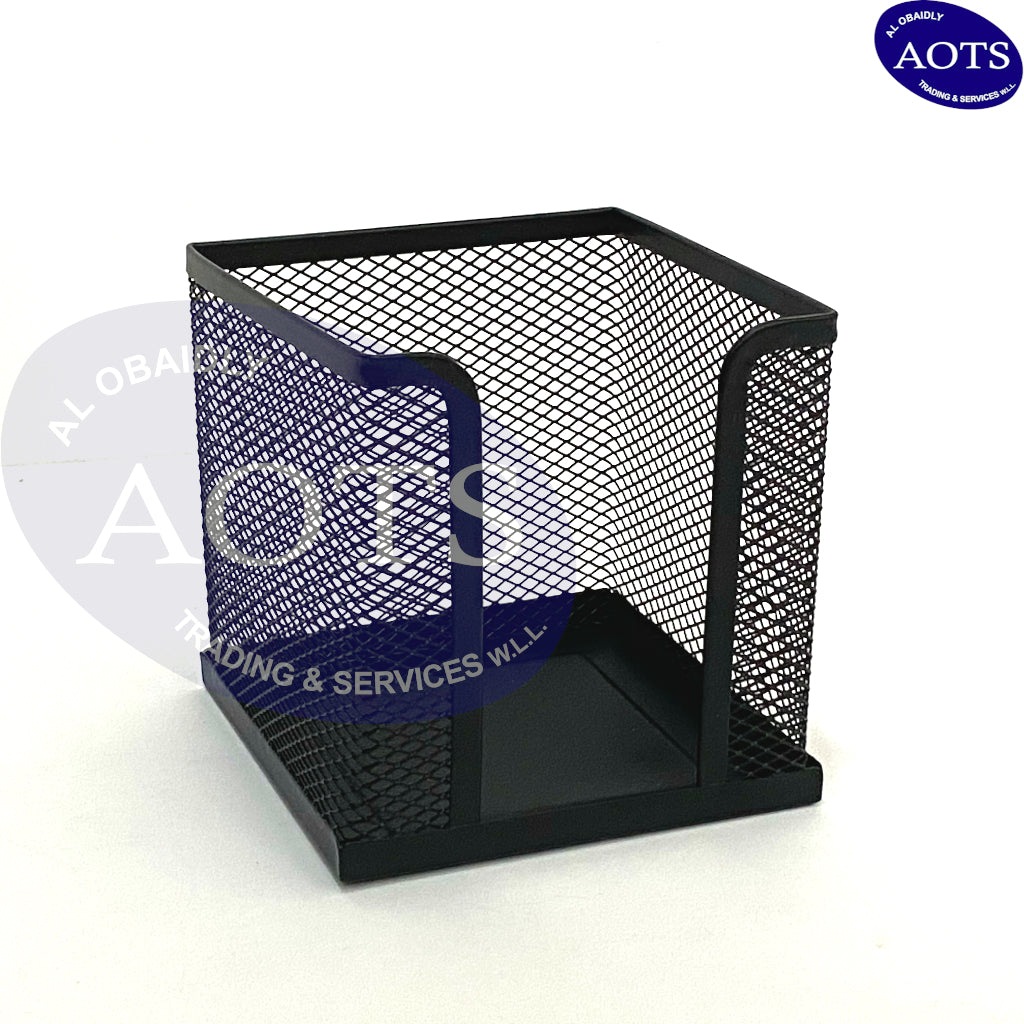 Memo Cube Holder Metal Black
