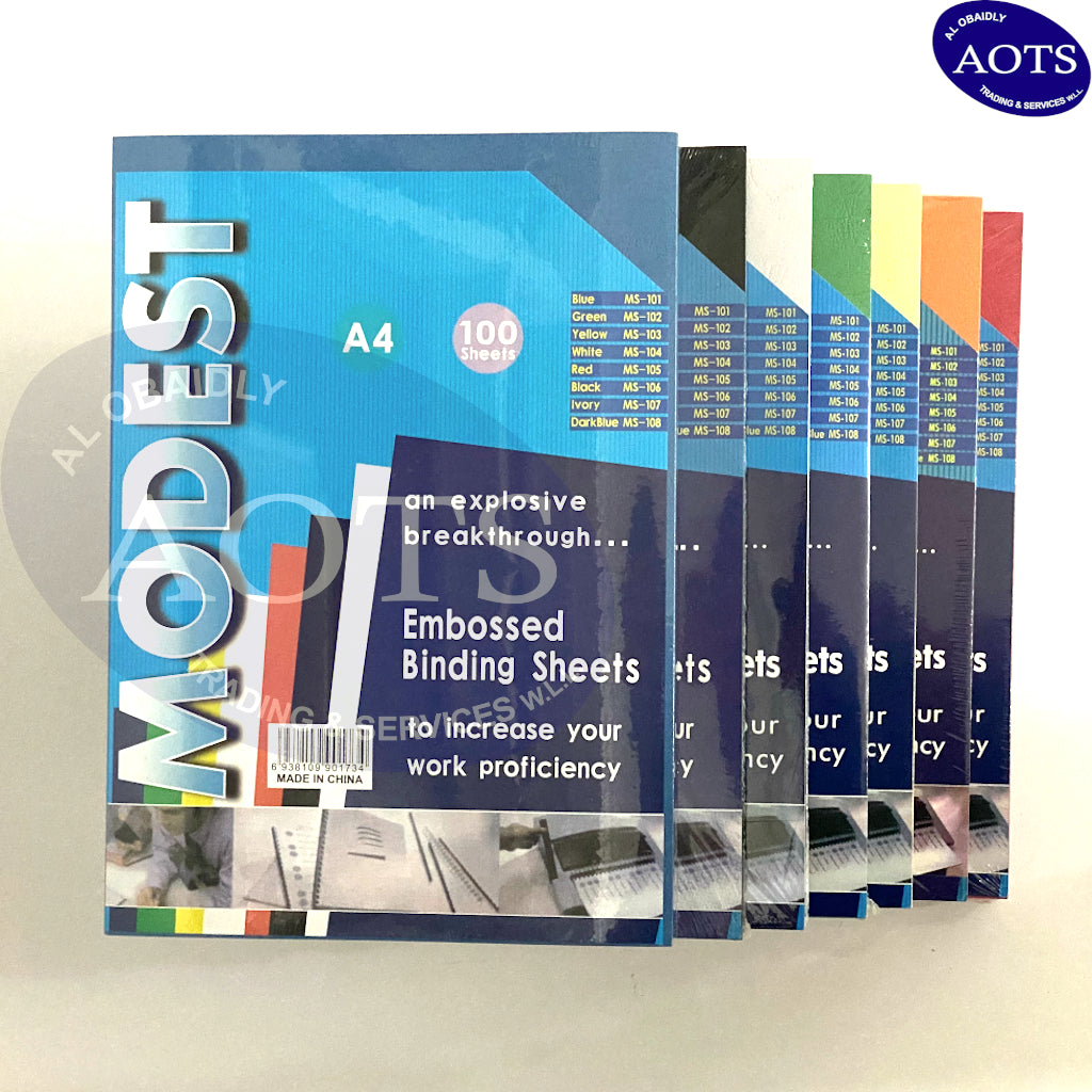 Modest Binding Sheets - A4 Orange