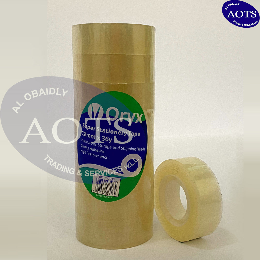 Oryx Clear Tape - 3/4" x 36Y