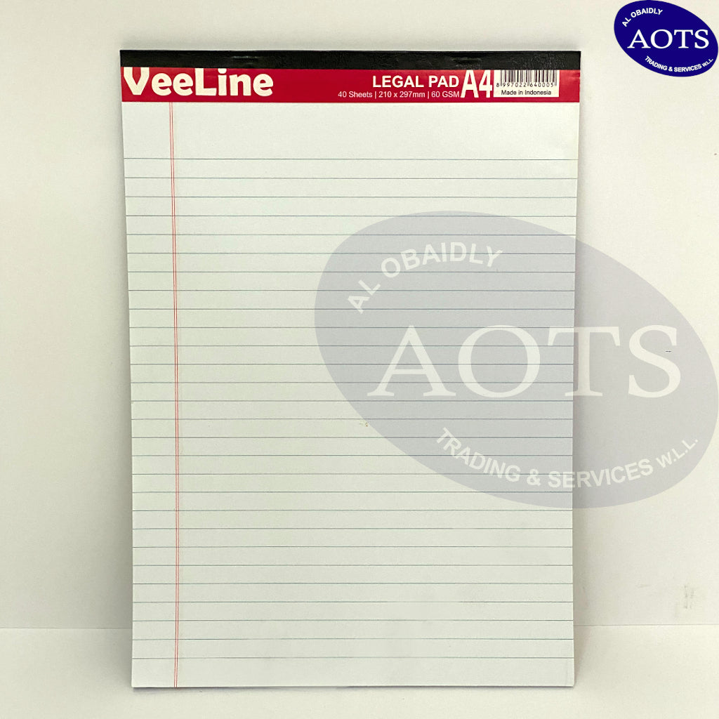 Veeline A4 Legal Pad