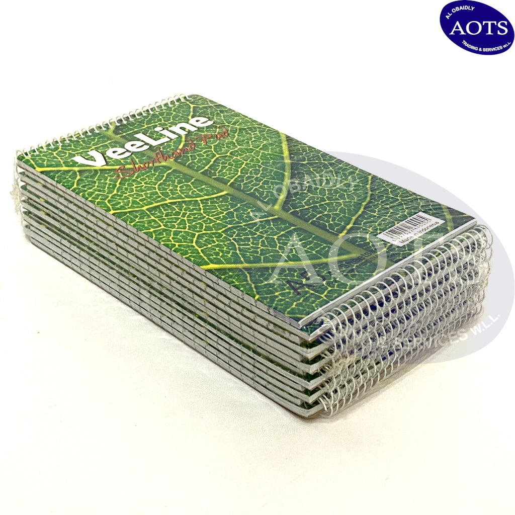 Veeline ShortHand Notebook - 5"x8" 40 Sheets