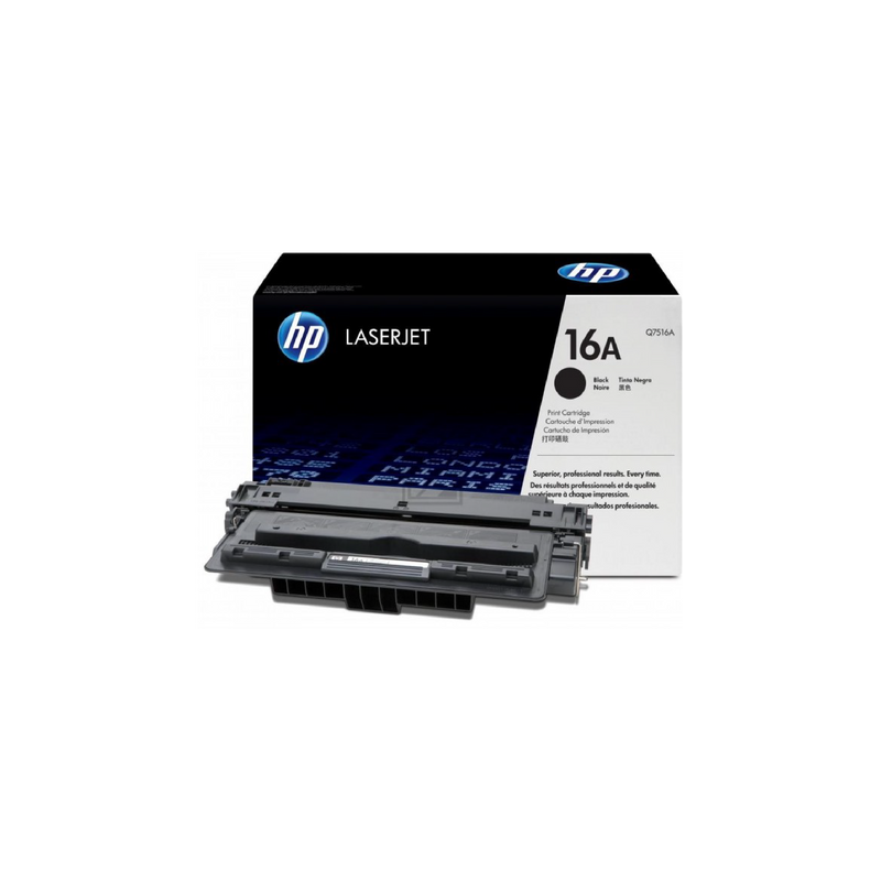 HP 16A LaserJet Toner Cartridge, Black Ink (Q7516A)