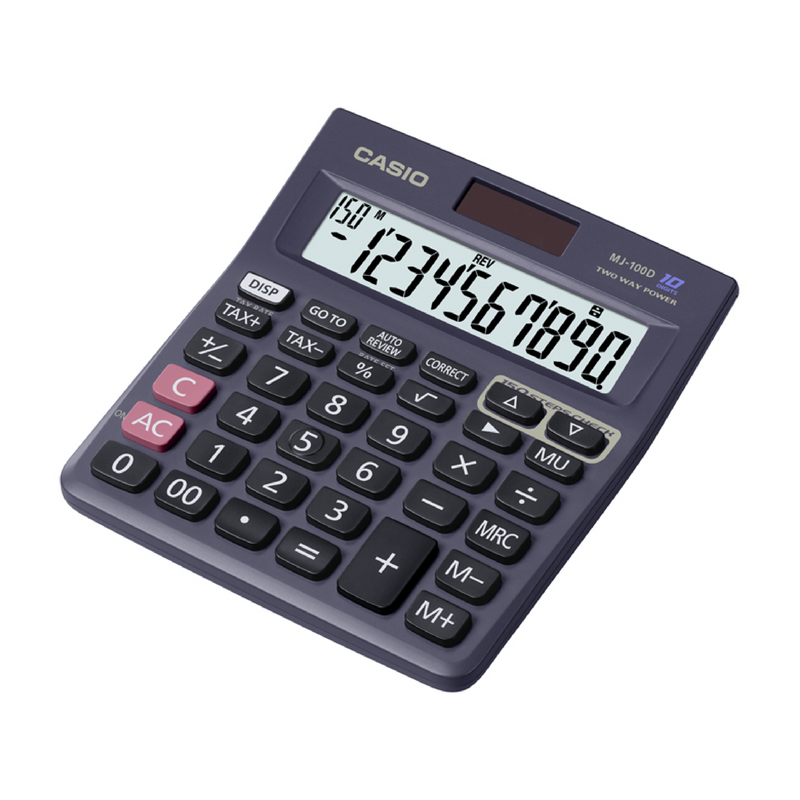 Casio 10-Digit Calculator, Desktop Type (MJ-100D)