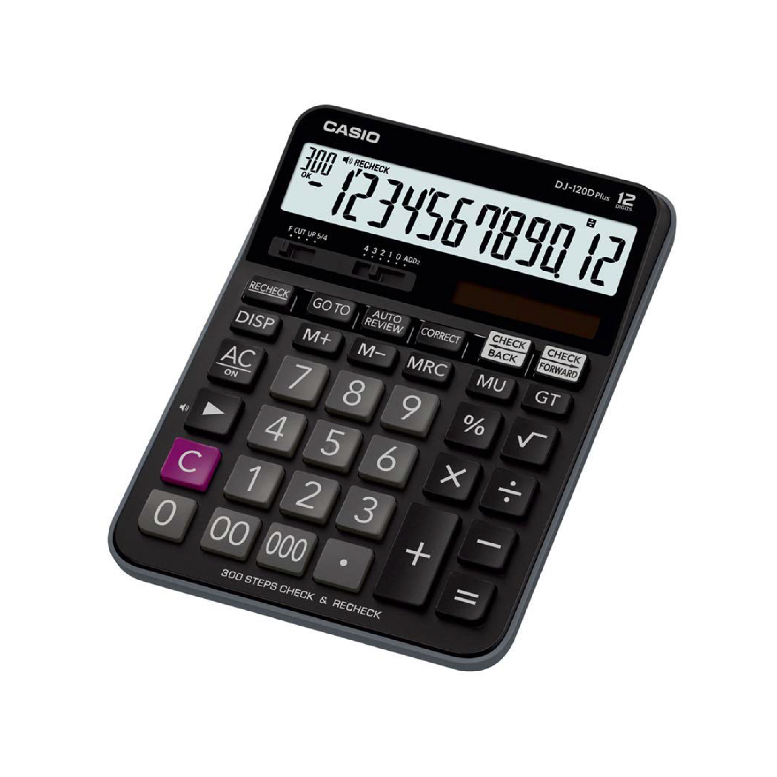 Casio 12-Digit Calculator, Desktop Type (DJ-120D Plus)