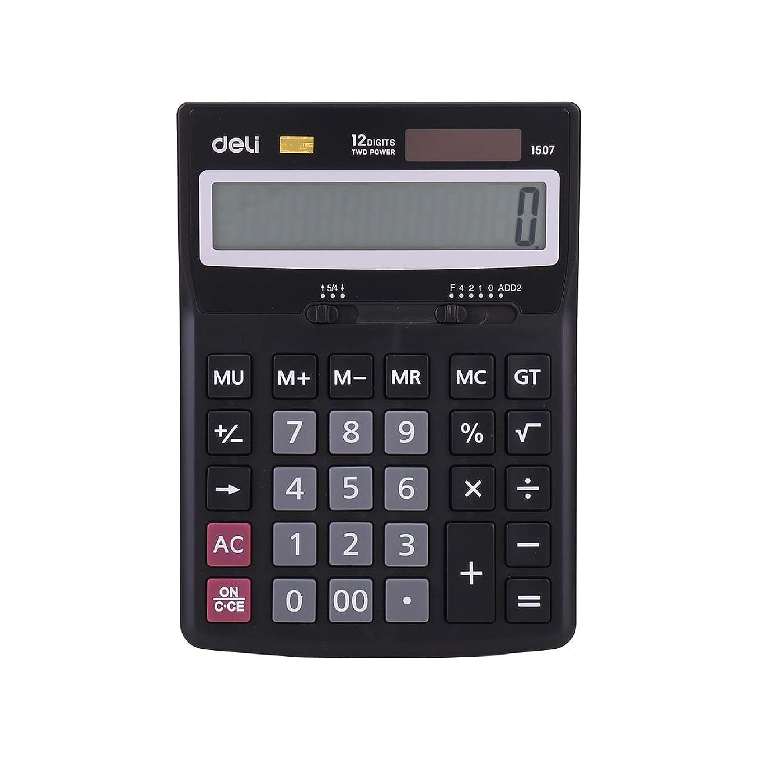 deli 12-Digit Calculator, Desktop Type (1507)