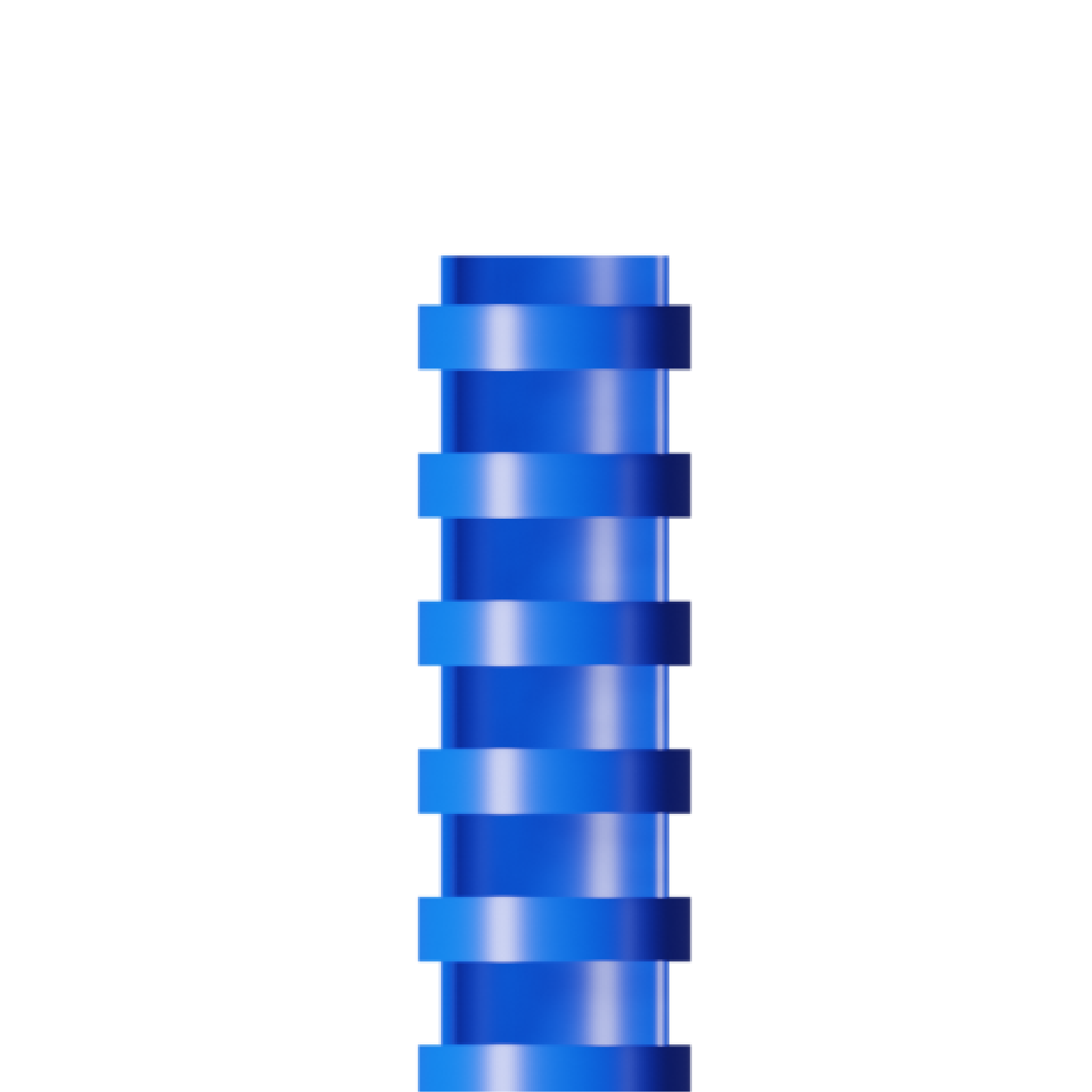 RAADO 25mm Plastic Spiral Binding Comb, Blue