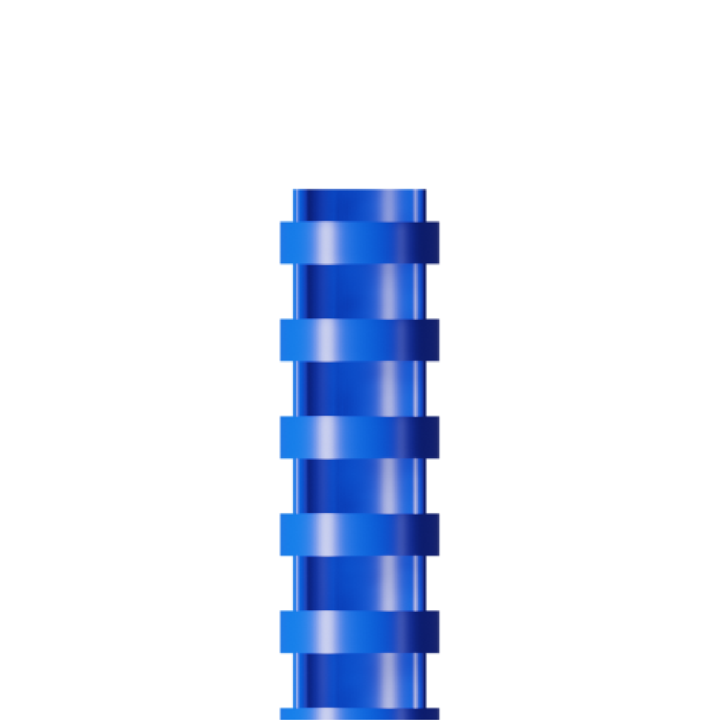 RAADO 22mm Plastic Spiral Binding Comb, Blue