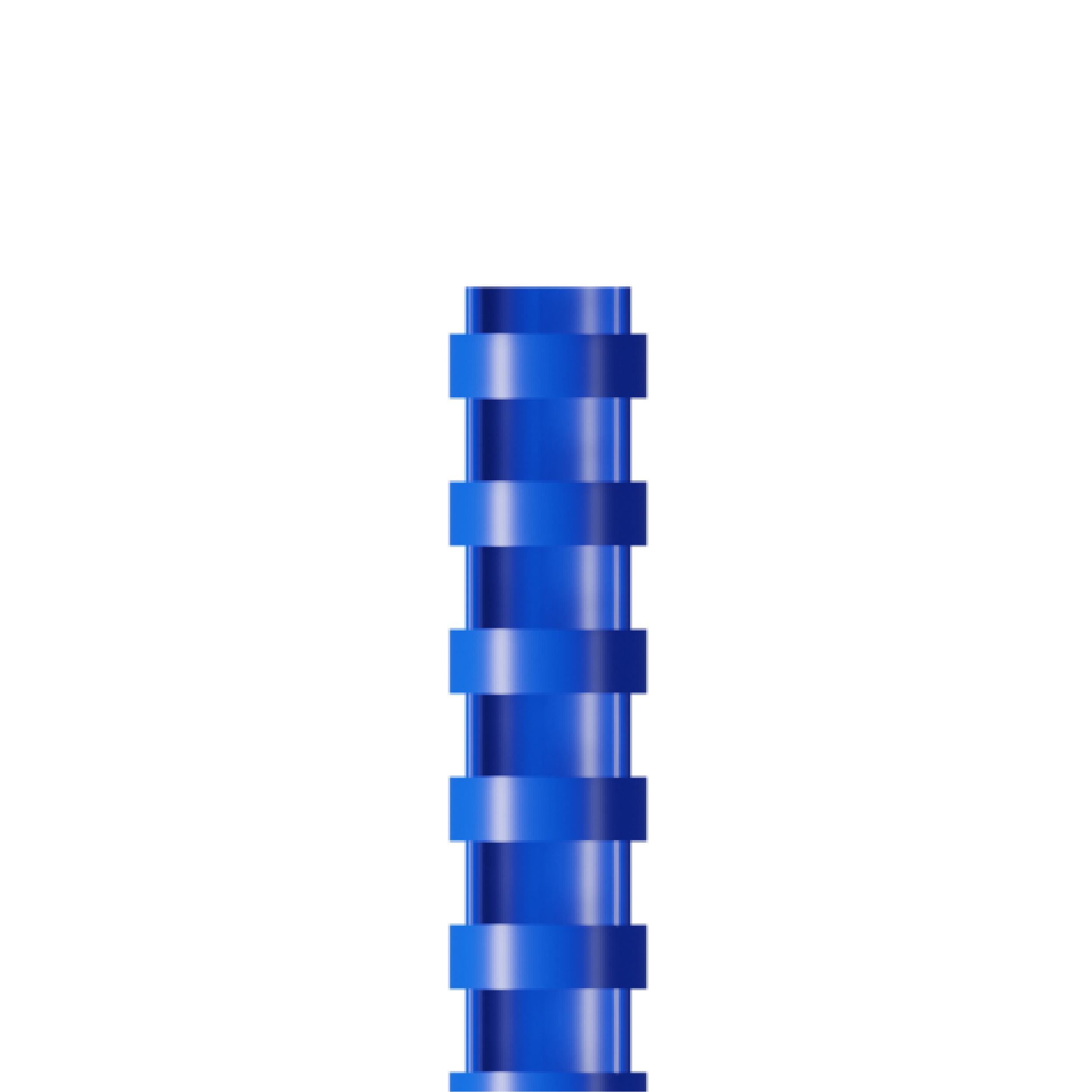 RAADO 18mm Plastic Spiral Binding Comb, Blue