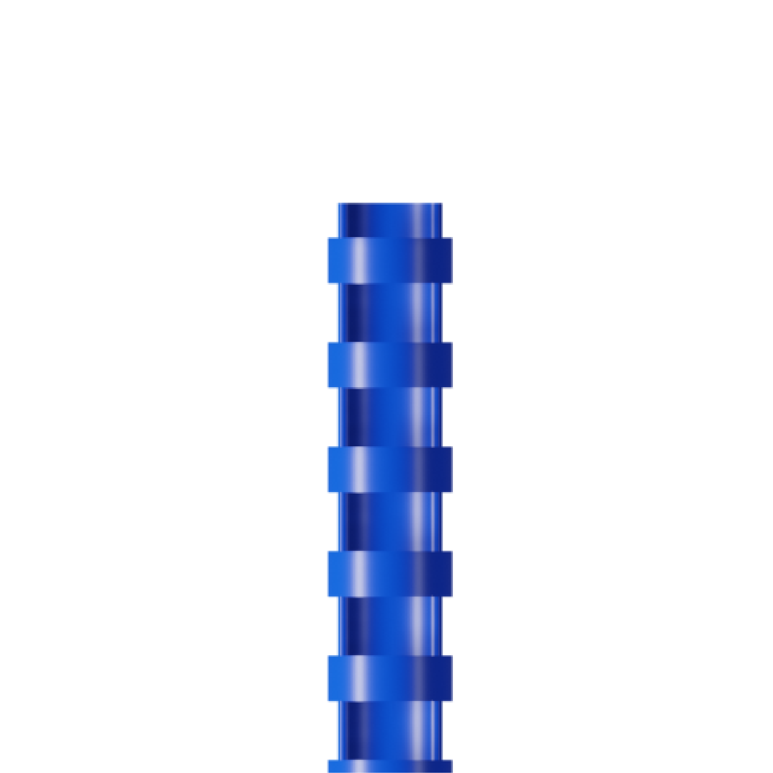 RAADO 16mm Plastic Spiral Binding Comb, Blue