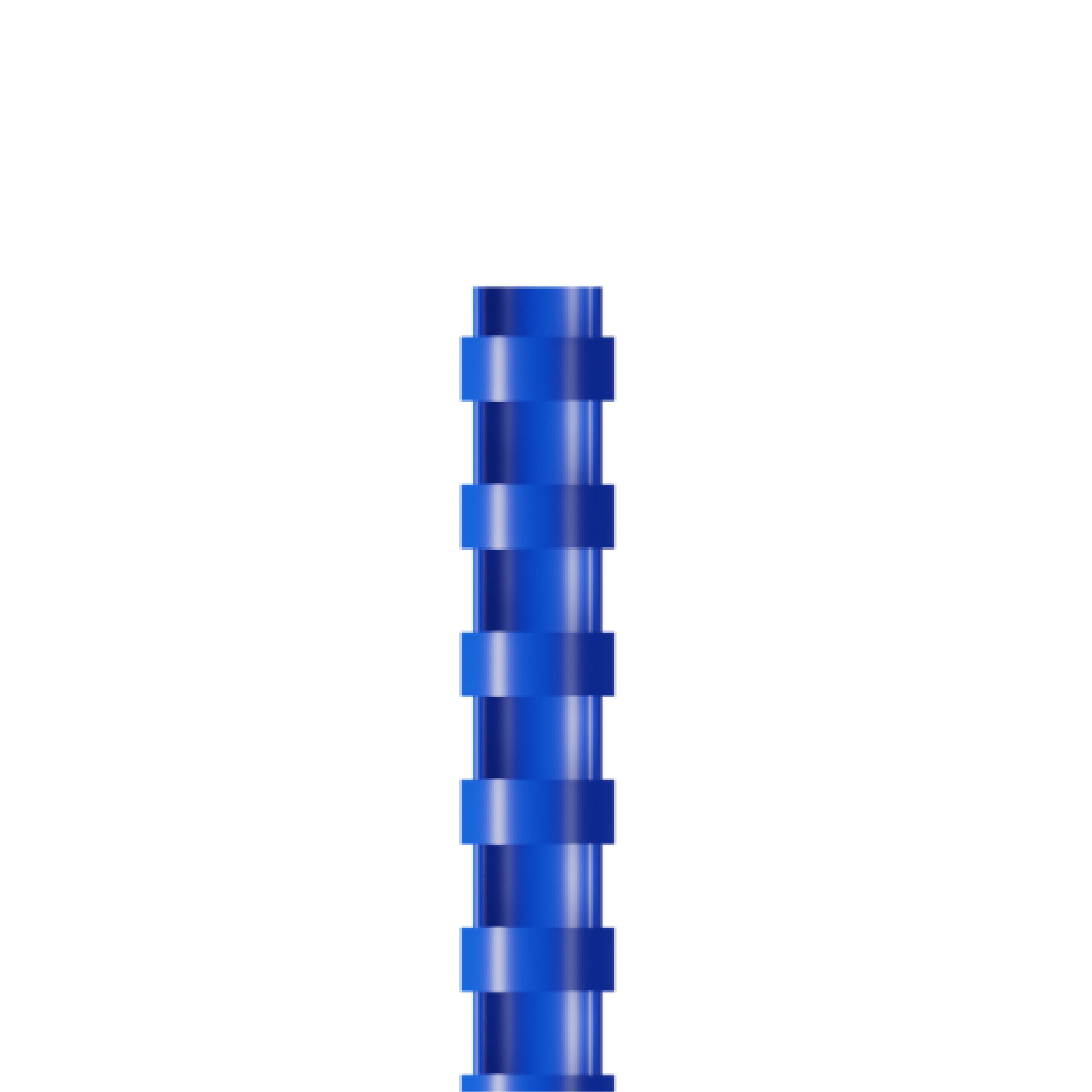 RAADO 14mm Plastic Spiral Binding Comb, Blue