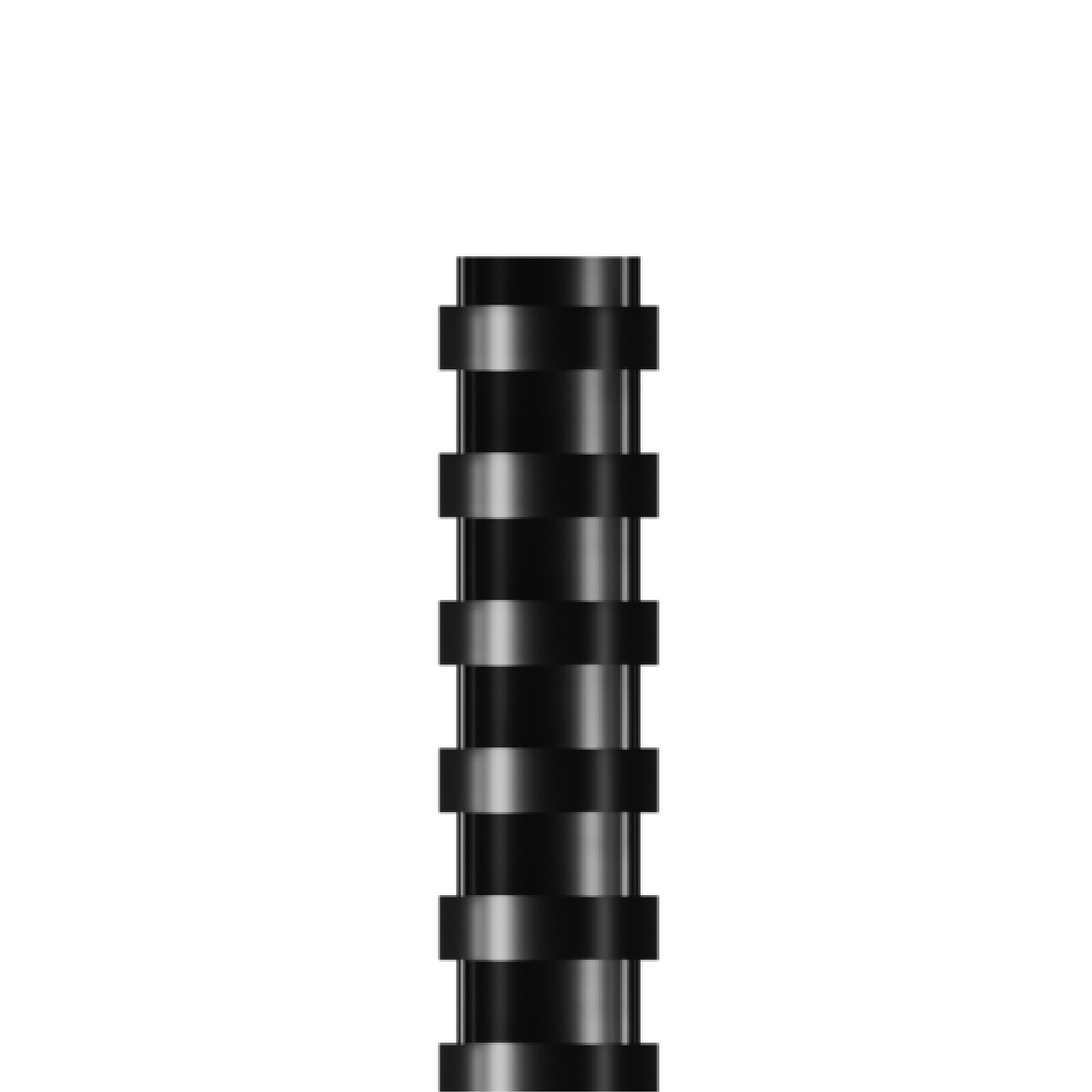 RAADO 20mm Plastic Spiral Binding Comb, Black